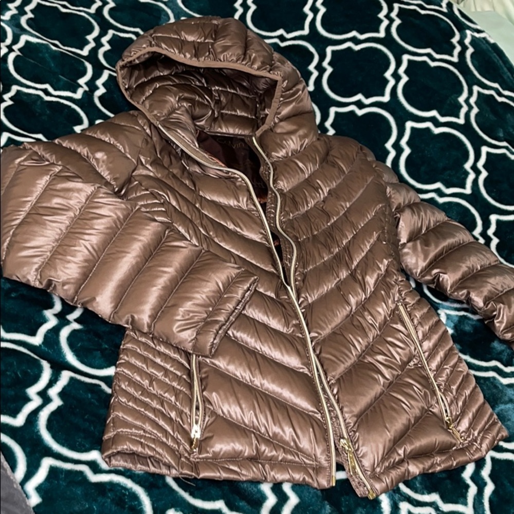 Brown Calvin Klein Rain Jacket